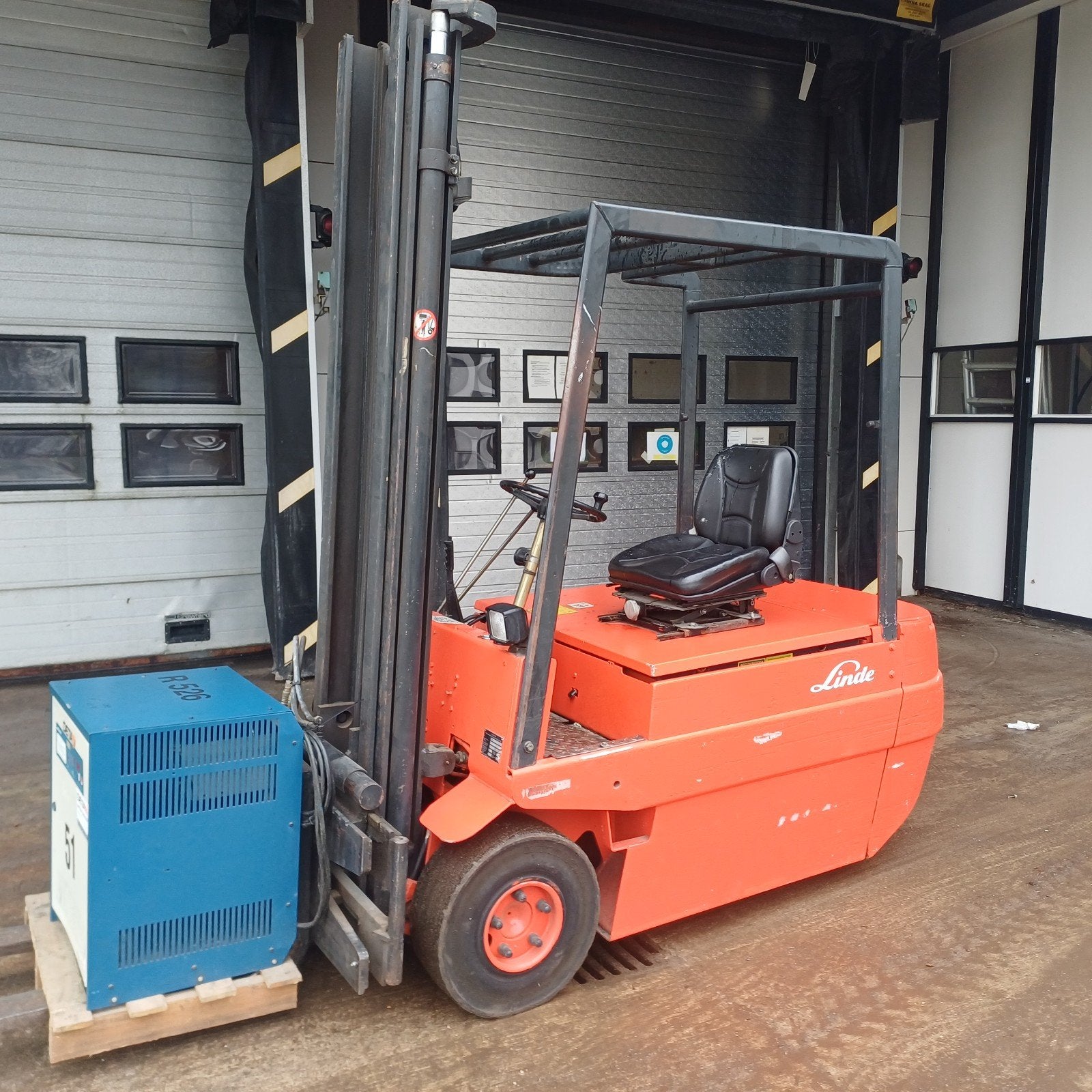 Linde electrische heftruck, 1000 tot 2000 kg, Ophalen of Verzenden, Elektrisch, Heftruck
