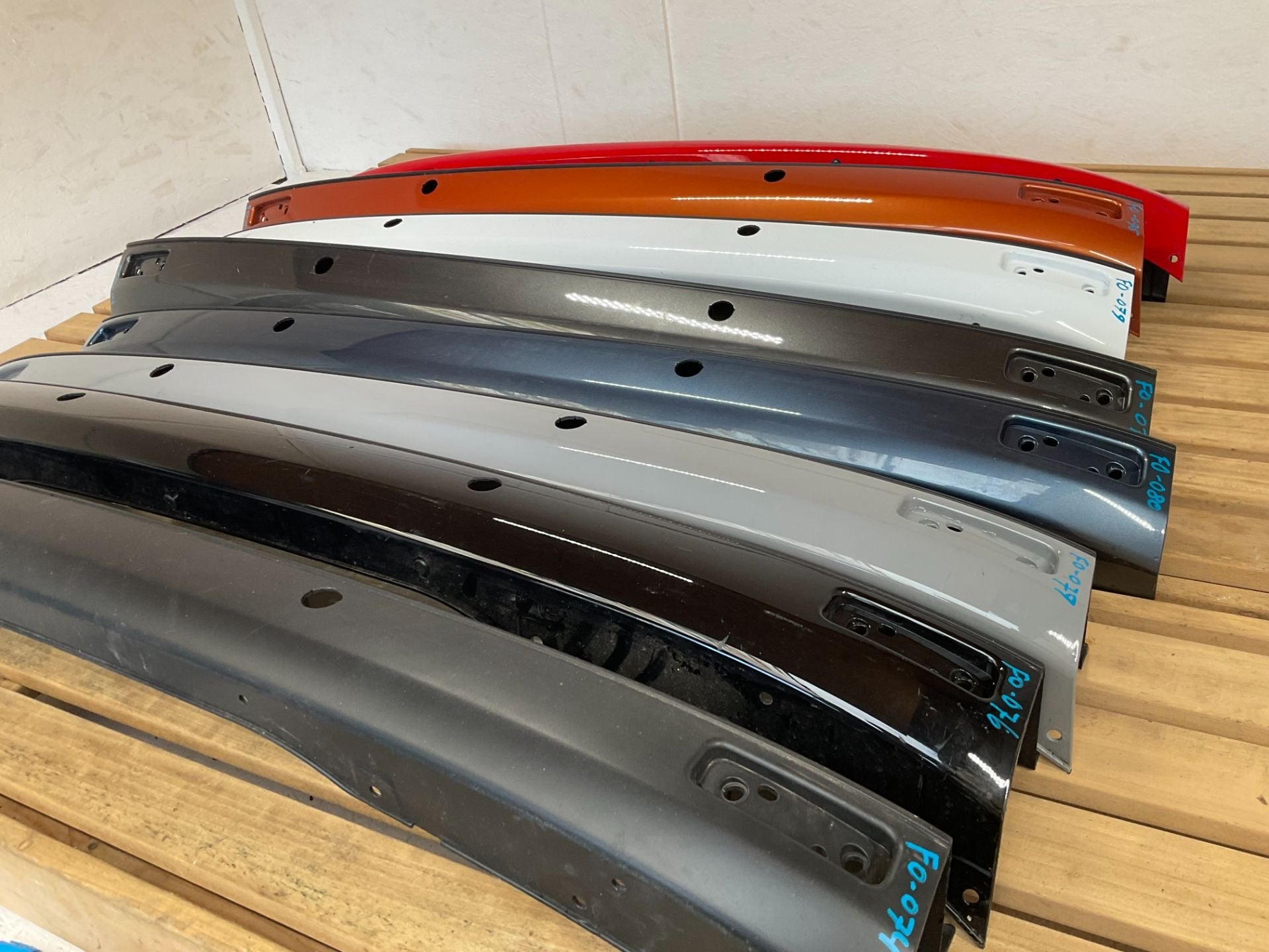Diverse kleuren Ford Transit Custom 13-23 Achterbumper, Gebruikt, Info@ford.com, Ophalen of Verzenden, Ford