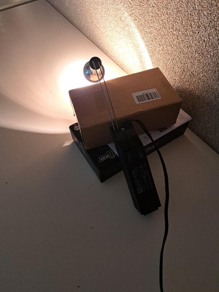 vintage 12v halogeen puntspot armatuur met trafo, Ophalen, Gebruikt