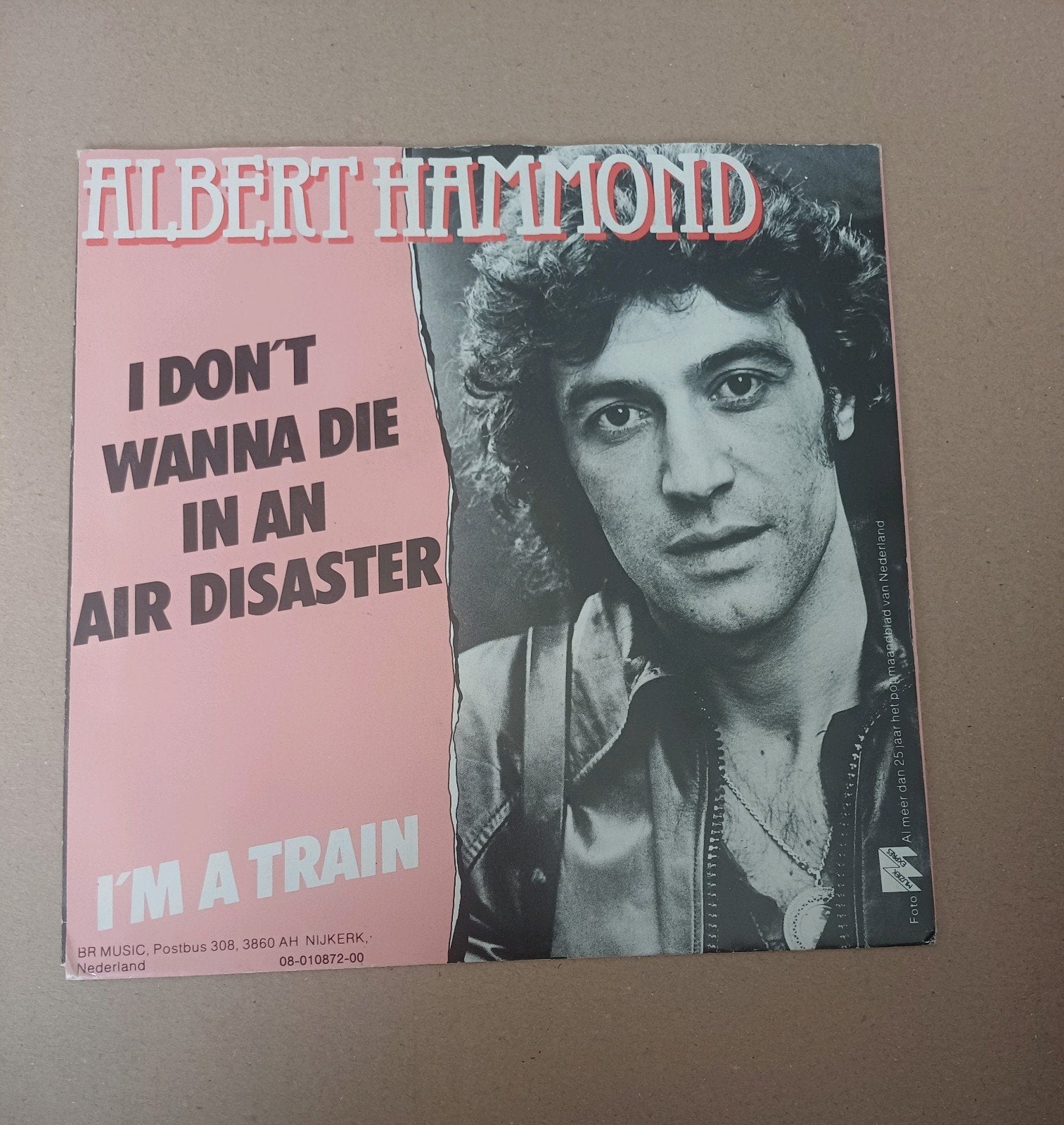 Albert Hammond  - Air Disaster / I'm A Train, Beschermende buitenhoes, Ophalen of Verzenden, Gebruikt, Pop