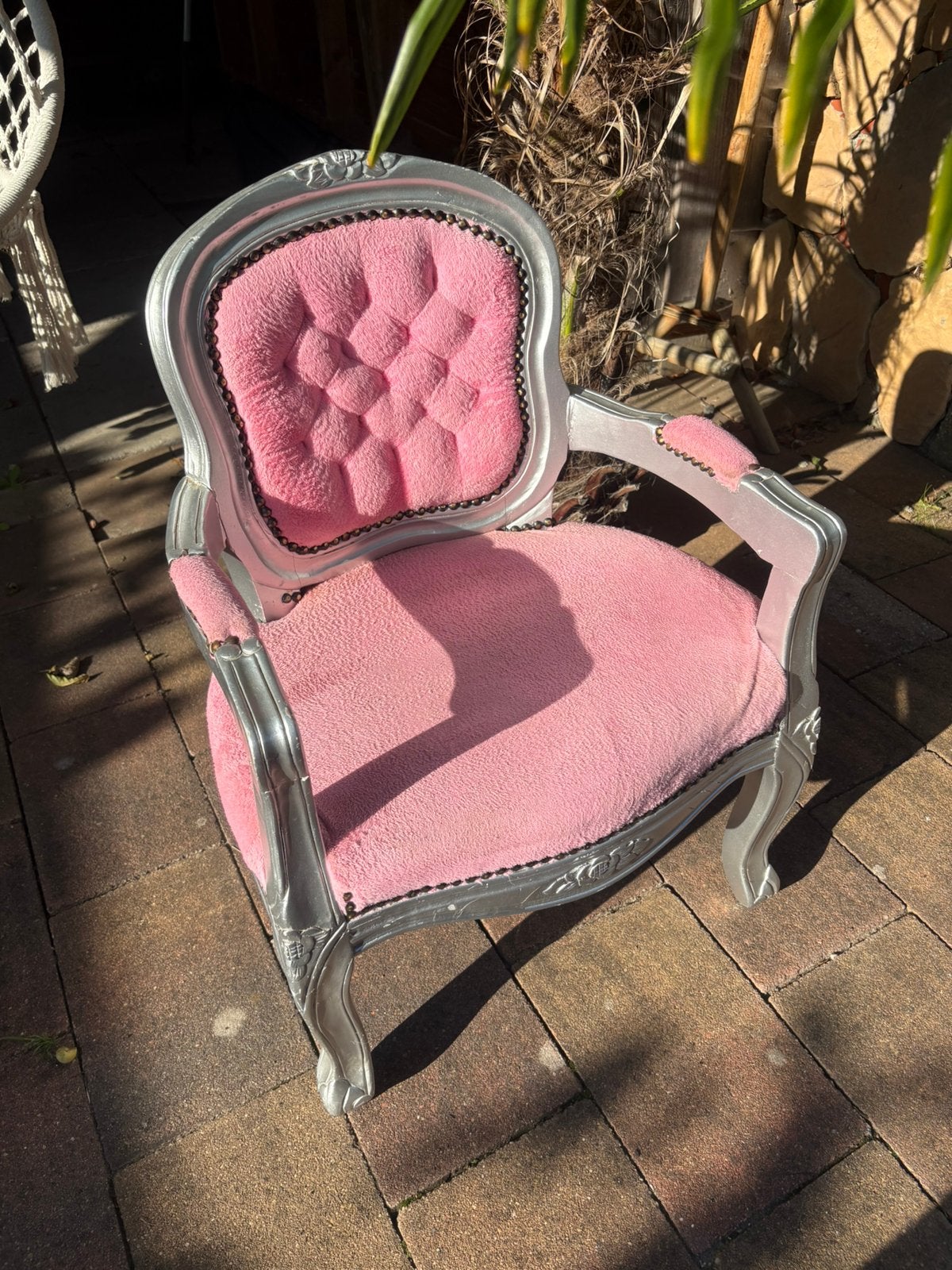brocante kinderstoeltje roze, Ophalen, Zo goed als nieuw, Stoel(en)