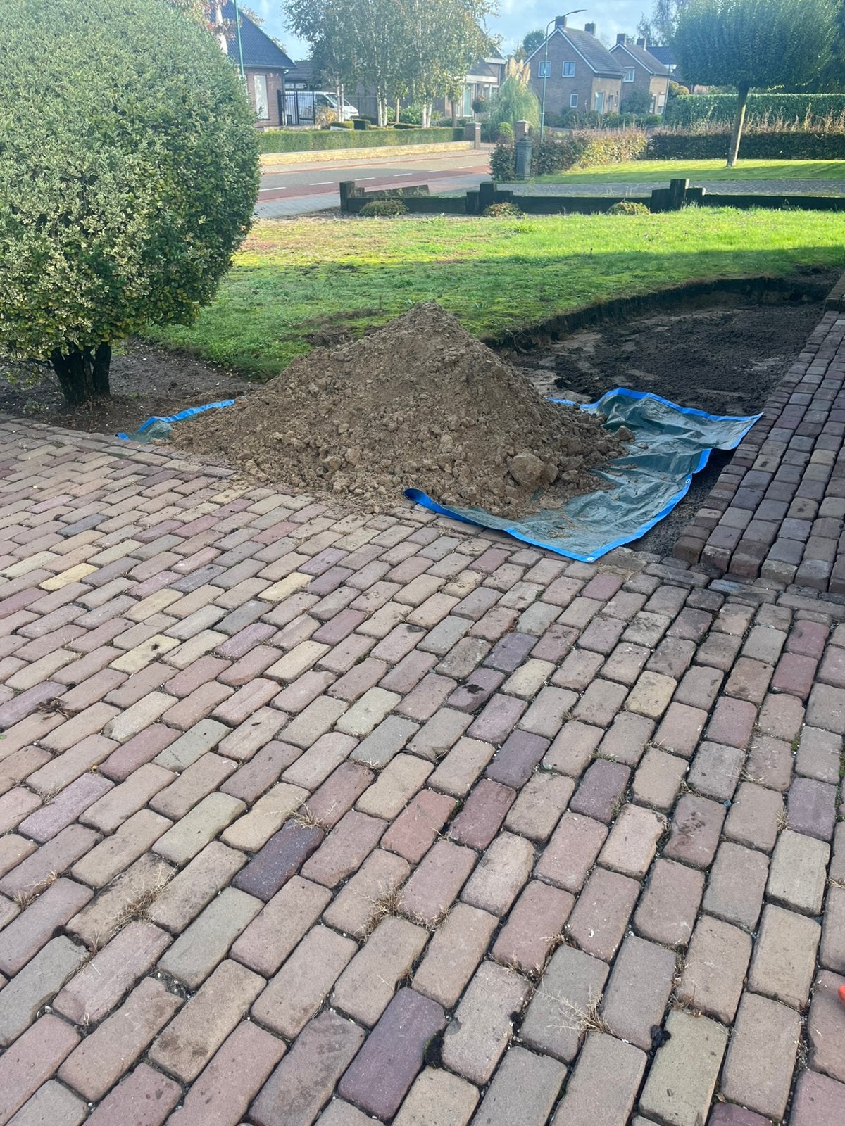 Ruim halve kuub schoon witzand, Ophalen, Zo goed als nieuw, Hout