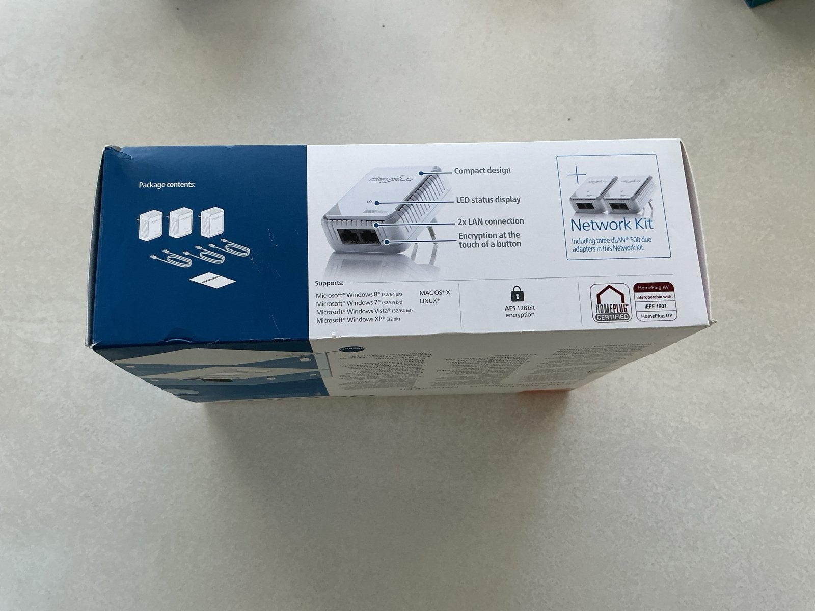 Devolo dLAN 500 duo Powerline LAN Network Kit, Ophalen, Zo goed als nieuw