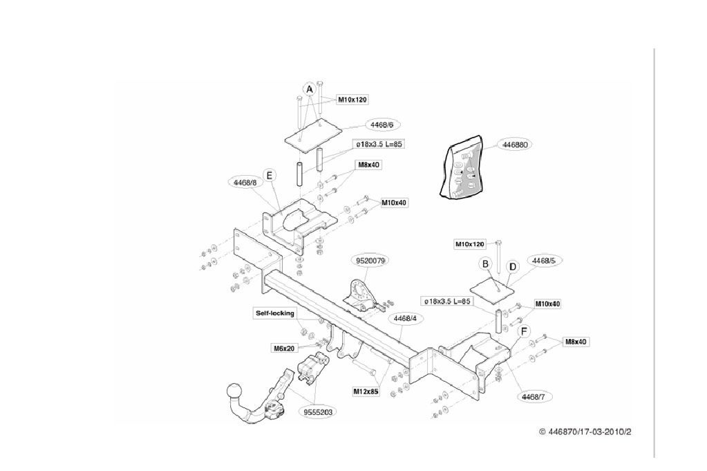 Vaste trekhaak brink 4066800 VW, Skoda of Seat, Auto-onderdelen, Ophalen, Nieuw