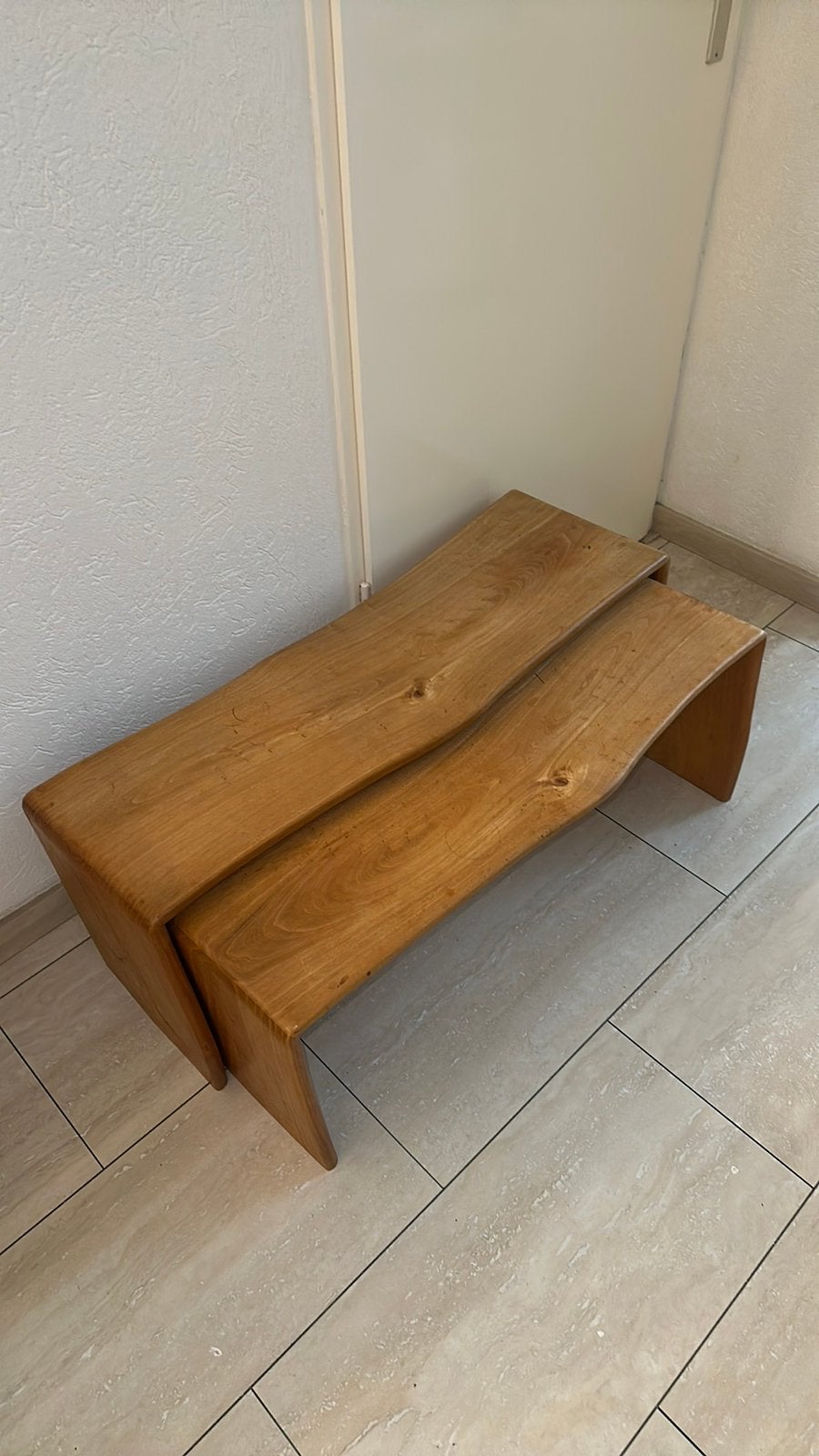 "nesting" salontafels banken Arno van Valburg, Ophalen, Zo goed als nieuw, Rond, 50 tot 100 cm