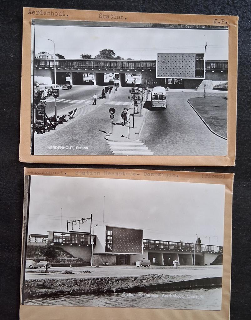 Aerdenhout/Heemstede, 2 x station, lijnbus, VWbus, Ophalen of Verzenden, 1960 tot 1980, Ongelopen, Noord-Holland