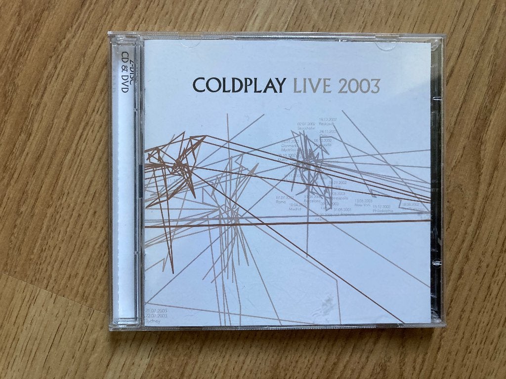 CD Coldplay - Live 2003 (CD en DVD), Ophalen of Verzenden, Zo goed als nieuw, Poprock, Inclusief doosje