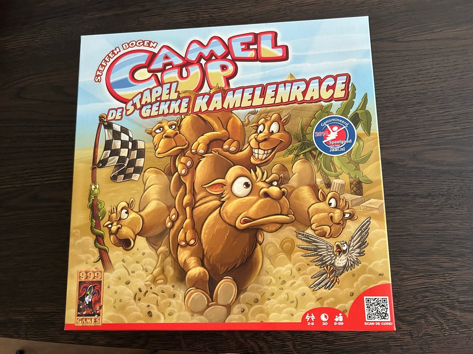 Camel Up: De Stapel Gekke Kamelenrace Bordspel, Drie of vier spelers, Ophalen of Verzenden, Nieuw