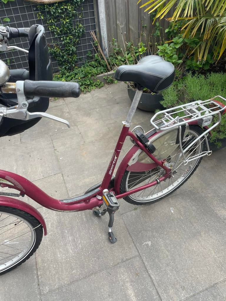 Sparta fiets met lage instap en kinderzitje, Fietsen en Brommers, Fietsen | Oldtimers, Ophalen