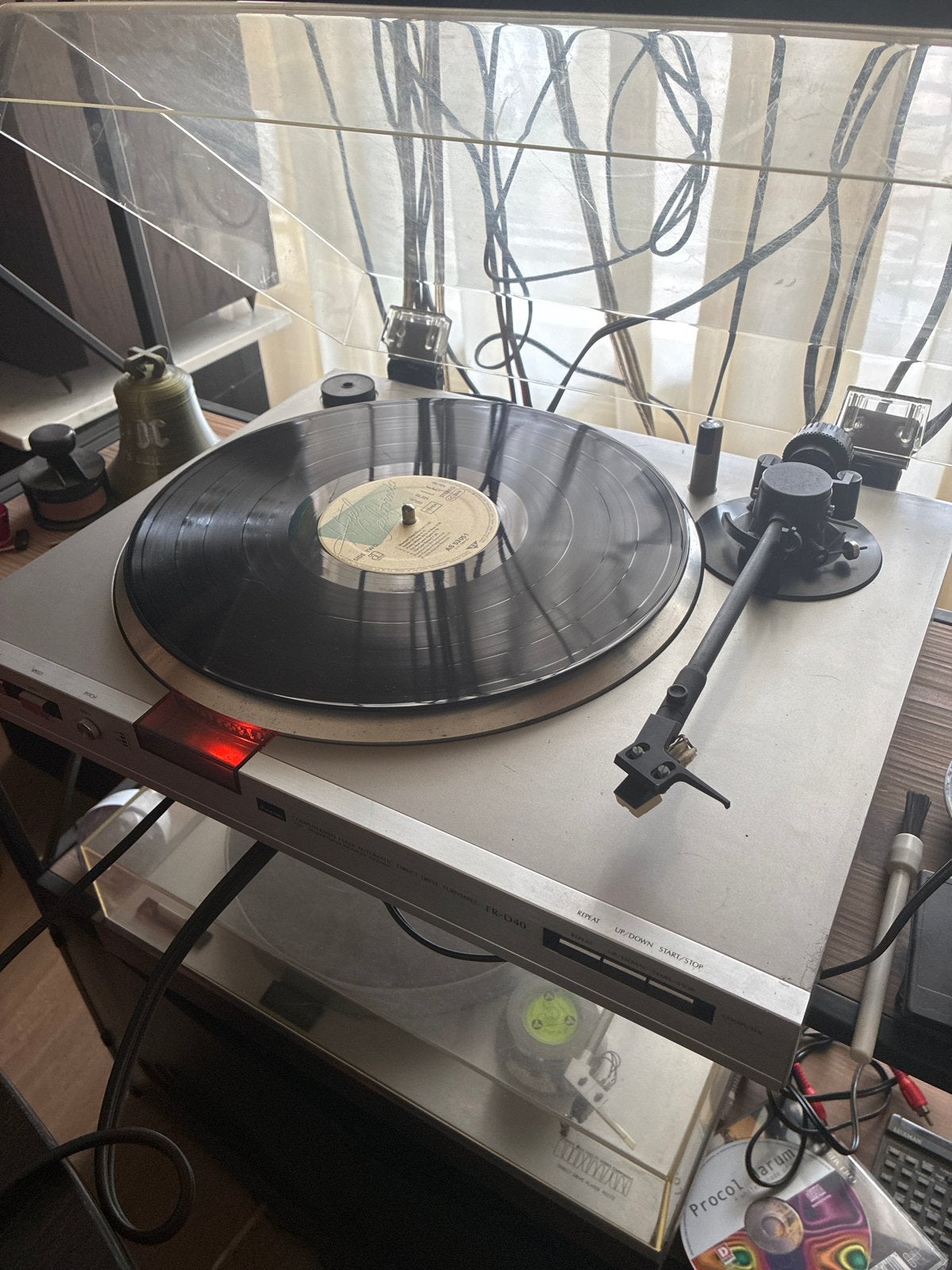 Sansui FR-D40 Volautomatische Direct Drive Platenspeler, Overige merken, Gebruikt, Automatisch, Ophalen of Verzenden