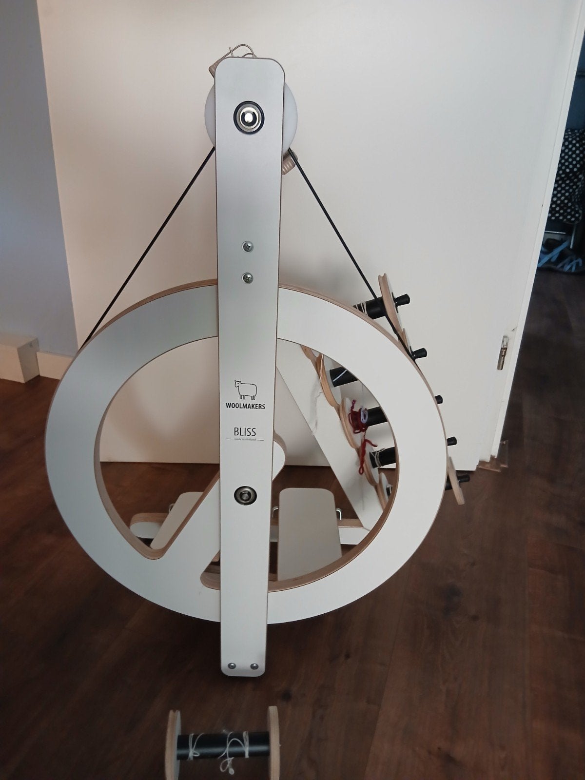Bliss dubbeltraps spinnewiel, Ophalen, Gebruikt, Spinnewiel