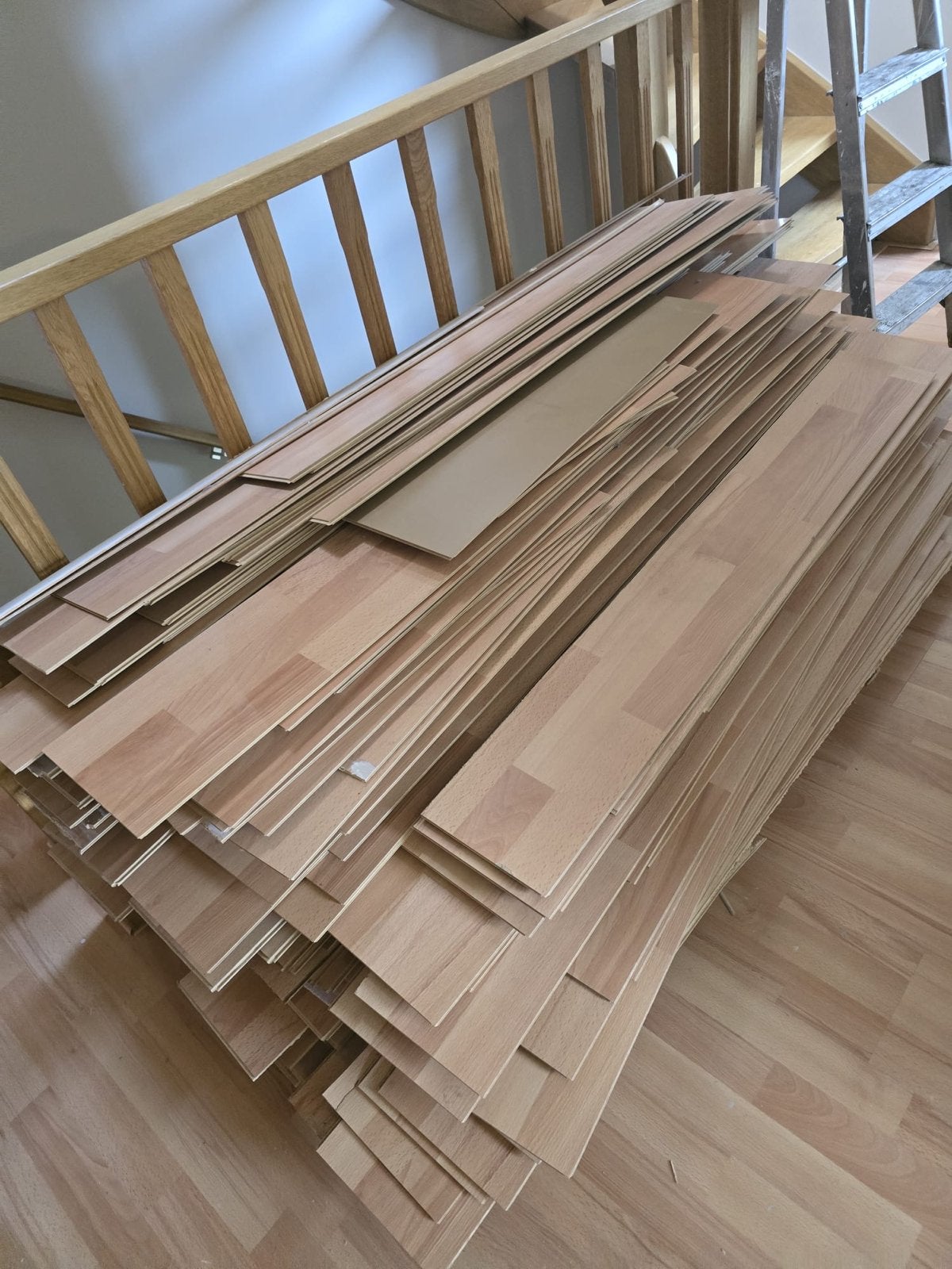 Laminaatvloer met ondervloer, ca. 50m2 - zelf verwijderen, Ophalen, Gebruikt, 50 tot 150 cm, 10 m² of meer