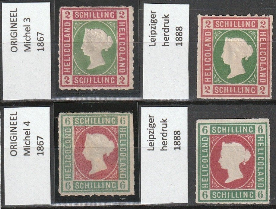 HELGOLAND - HELIGOLAND - Michel 3 & 4, Ophalen of Verzenden, Overige periodes