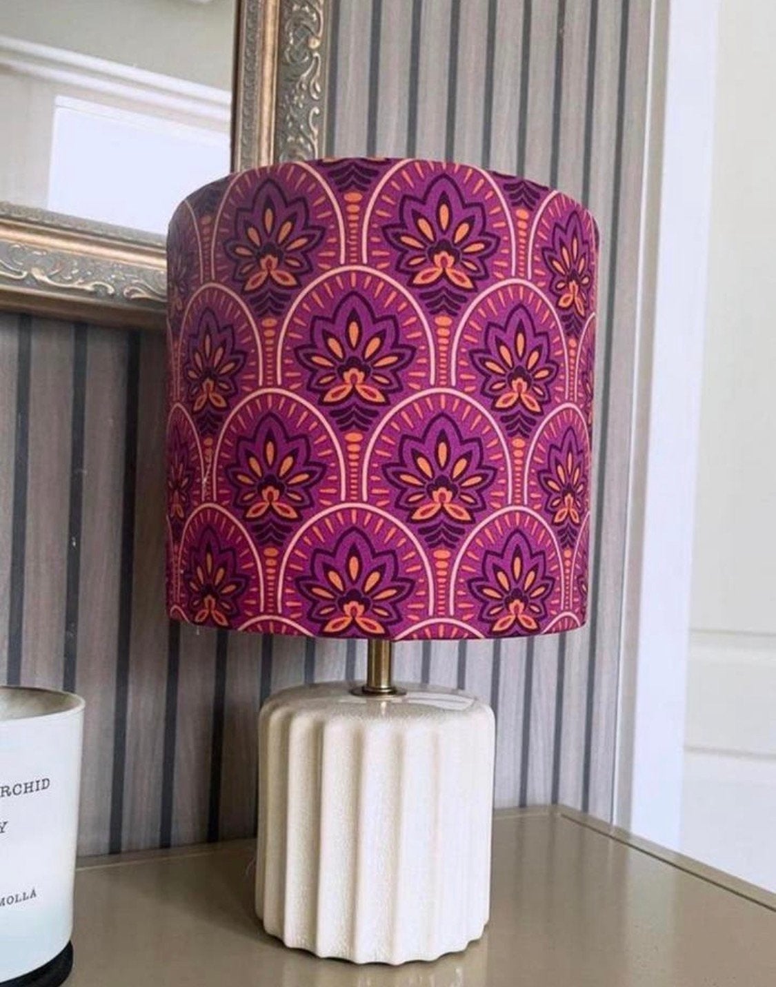 Unieke tafellamp! Lamp van keramiek met gouden fitting, Huis en Inrichting, Lampen | Tafellampen, Ophalen of Verzenden, Nieuw