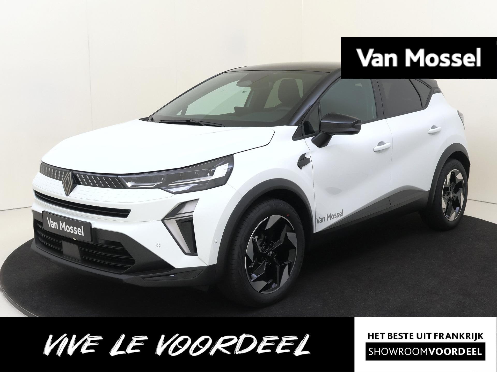 Renault Captur 1.8 E-Tech full hybrid 160 techno | Lichtmeta, Auto's, 1789 cc, 4 cilinders, Leder en Stof, Wit