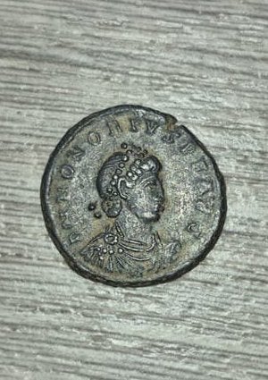 Romeinse munt – Keizer Honorius (395–423 n.Chr.) – brons, Ophalen of Verzenden, Italië