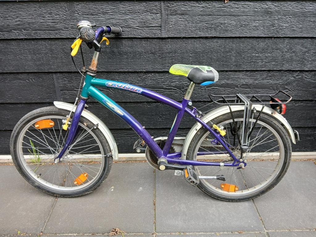 Leuke kinderfiets, paars/groen, 20 inch, Ophalen of Verzenden