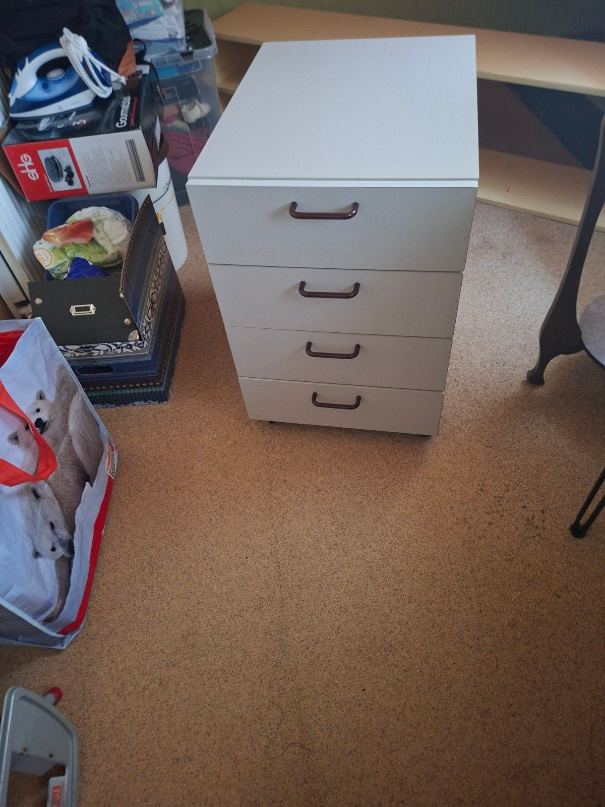 Net ladenblok. Handig voor onder een bureau., Huis en Inrichting, Kasten | Ladekasten, Ophalen, Minder dan 50 cm, 3 of 4 laden