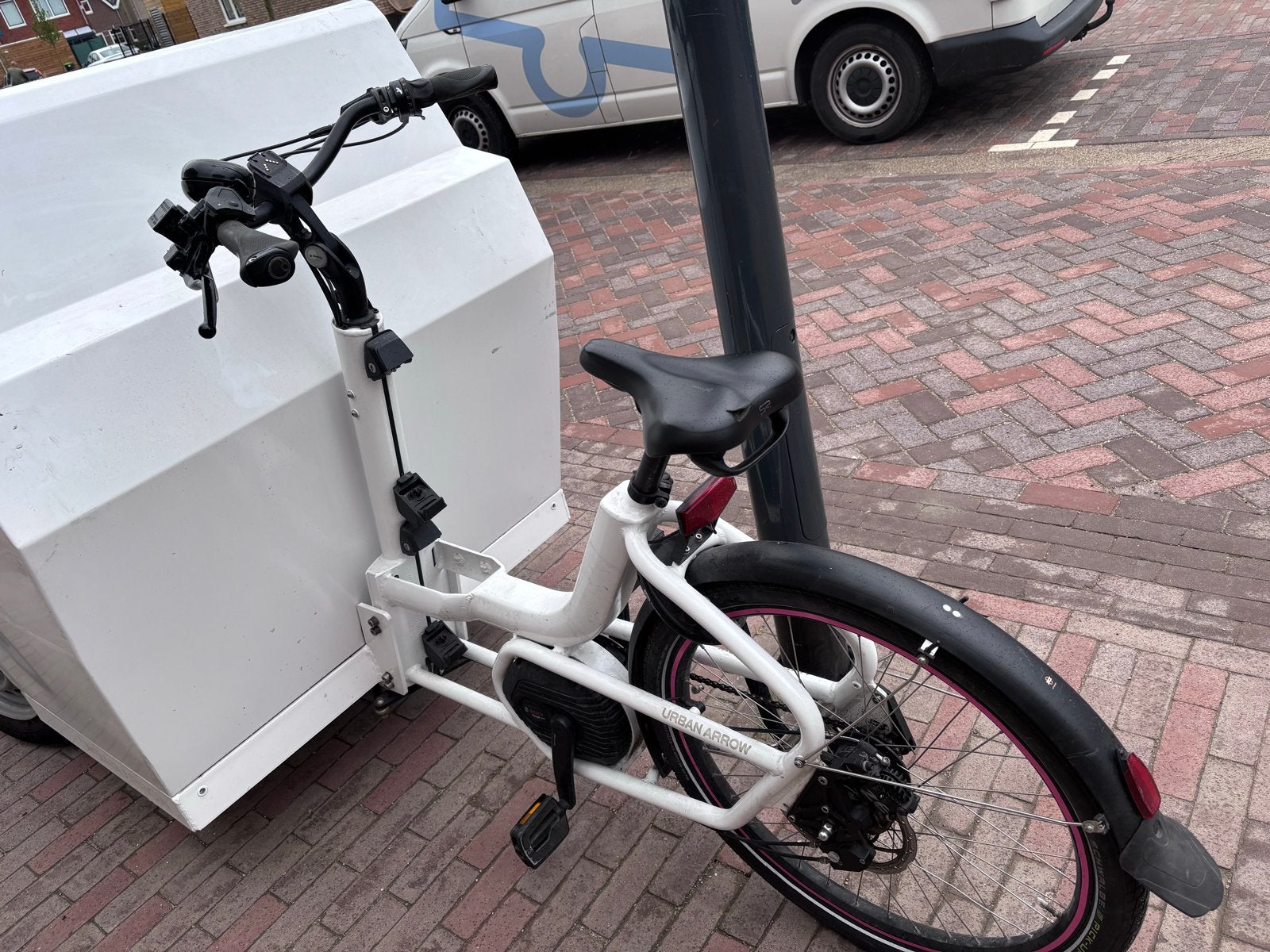 Urban Arrow Cargo Belt Drive - Bosch Middenmotor, Fietsen en Brommers, Fietsen | Bakfietsen, Gebruikt, Goederen, Elektrisch, Ophalen