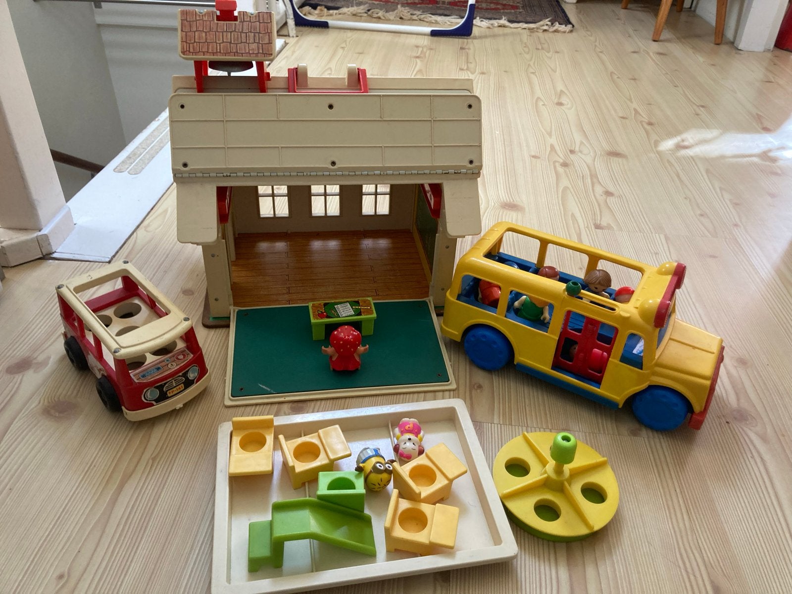 Fisher-Price Speelset: School, Bus & Brandweerwagen, Kinderen en Baby's, Ophalen, Gebruikt, Speelset