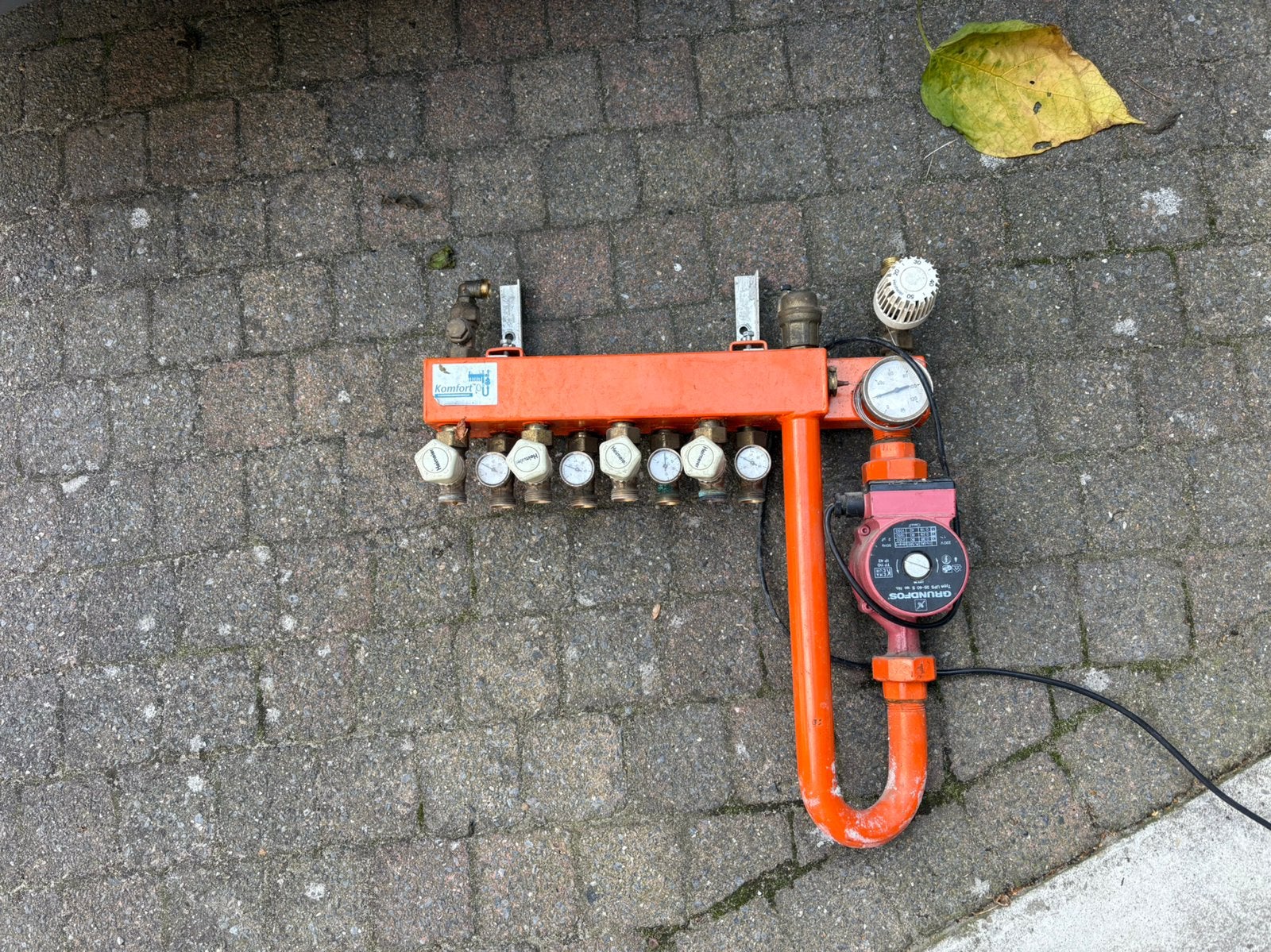 4 groeps vloerverwarming verdeler, Doe-het-zelf en Verbouw, Verwarming en Radiatoren, Ophalen, Minder dan 30 cm, Overige typen