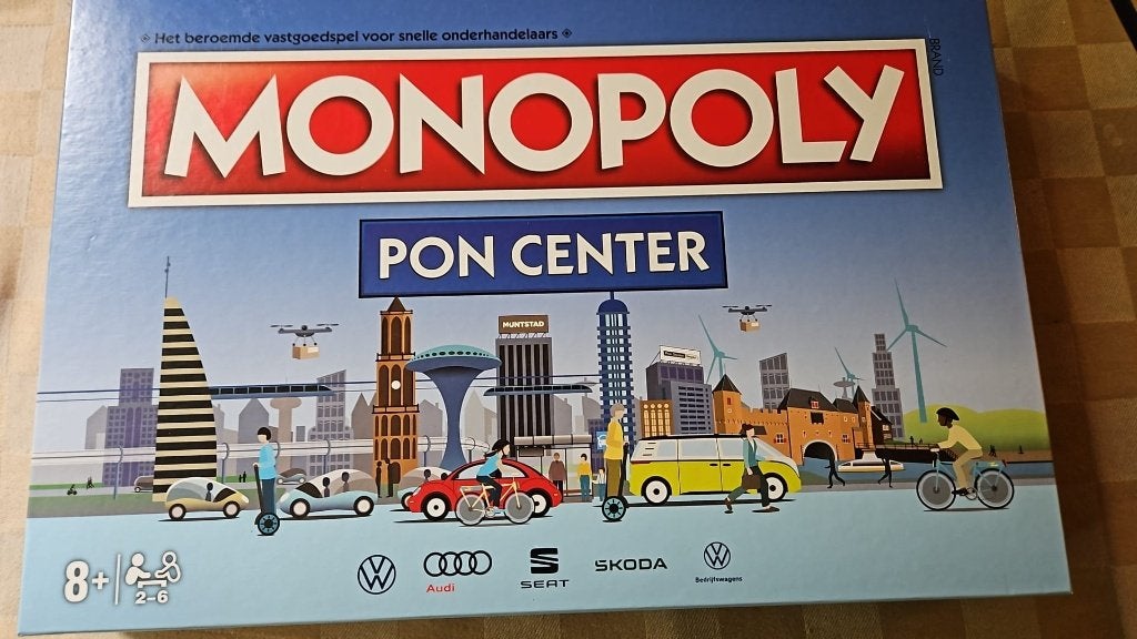bordspel auto Monopoly Pon Center Monopolie Audi Skoda, Vijf spelers of meer, Ophalen of Verzenden, Nieuw, Monopoly