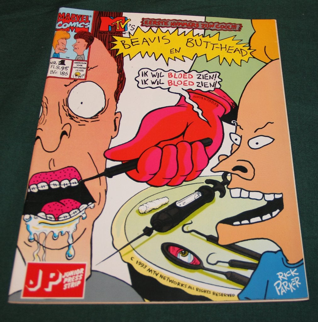 Beavis en Butt-head nr.1 | Rick Parker | NL, 1995, Eén stripboek, Rick Parker, Ophalen of Verzenden, Zo goed als nieuw