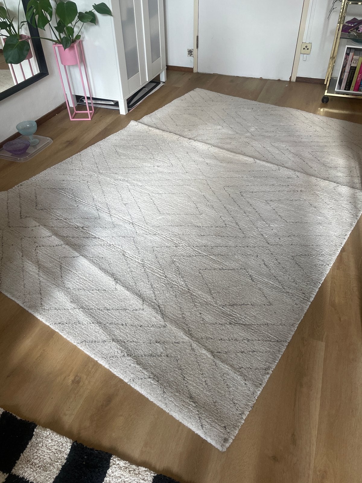 IKEA Marstrup vloerkleed - 160x230 cm, Huis en Inrichting, Ophalen, Gebruikt, Beige, 150 tot 200 cm