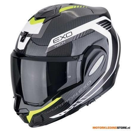Scorpion Exo-Tech Evo Carbon Cosy Systeemhelm, Zwart-Fluor, Ophalen of Verzenden, Nieuw met kaartje