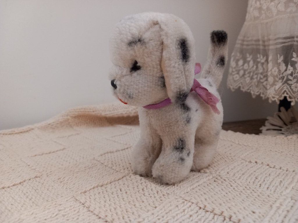 schattig oud pluche hondje Dalmatier puppy Steiff., Verzenden