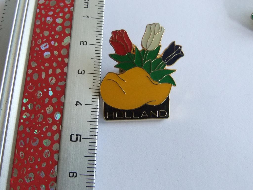 metalen pin of  speldje klomp met tulpen Holland, Verzenden, Nieuw, Overige onderwerpen