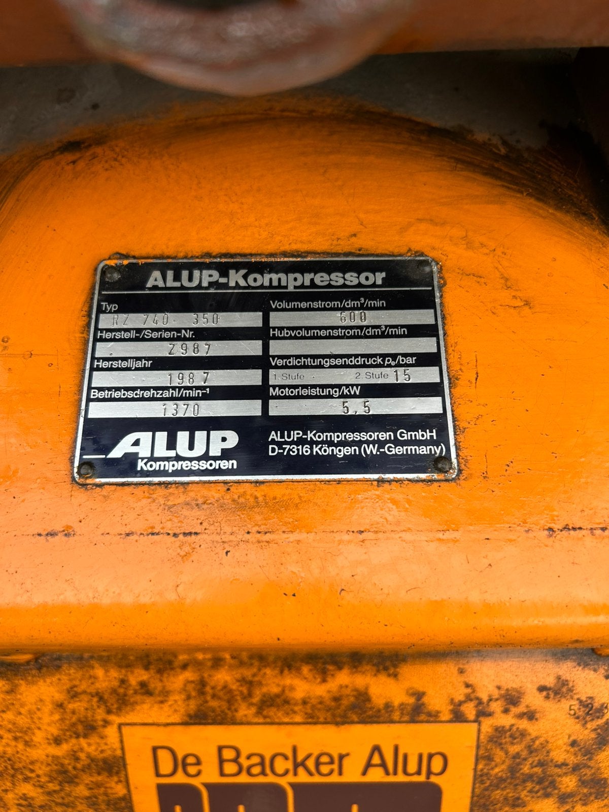 Alup Compressor 300L - 13,5 Bar - 380V, Ophalen of Verzenden, O, O, O