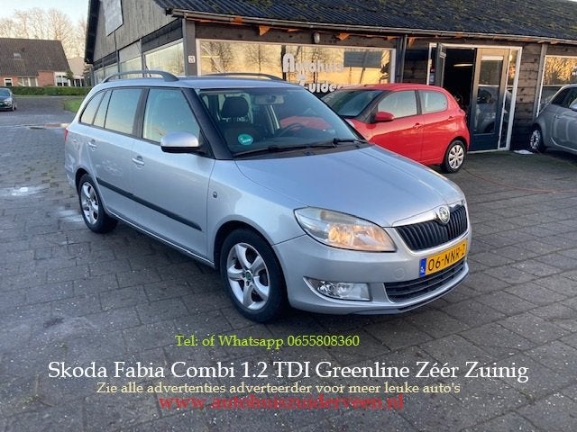 SKODA Fabia Greenline 1.2 TDI 75PK Zéér Zuinig Rijden, Auto's, 1199 cc, Origineel Nederlands, Grijs, Parkeersensor