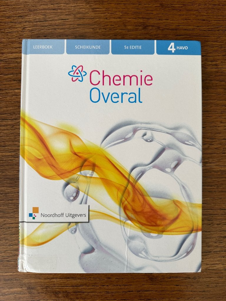 Chemie Overal 4 HAVO Scheikunde Leerboek 5e editie, Boeken, Scheikunde, HAVO, Ophalen of Verzenden, Zo goed als nieuw