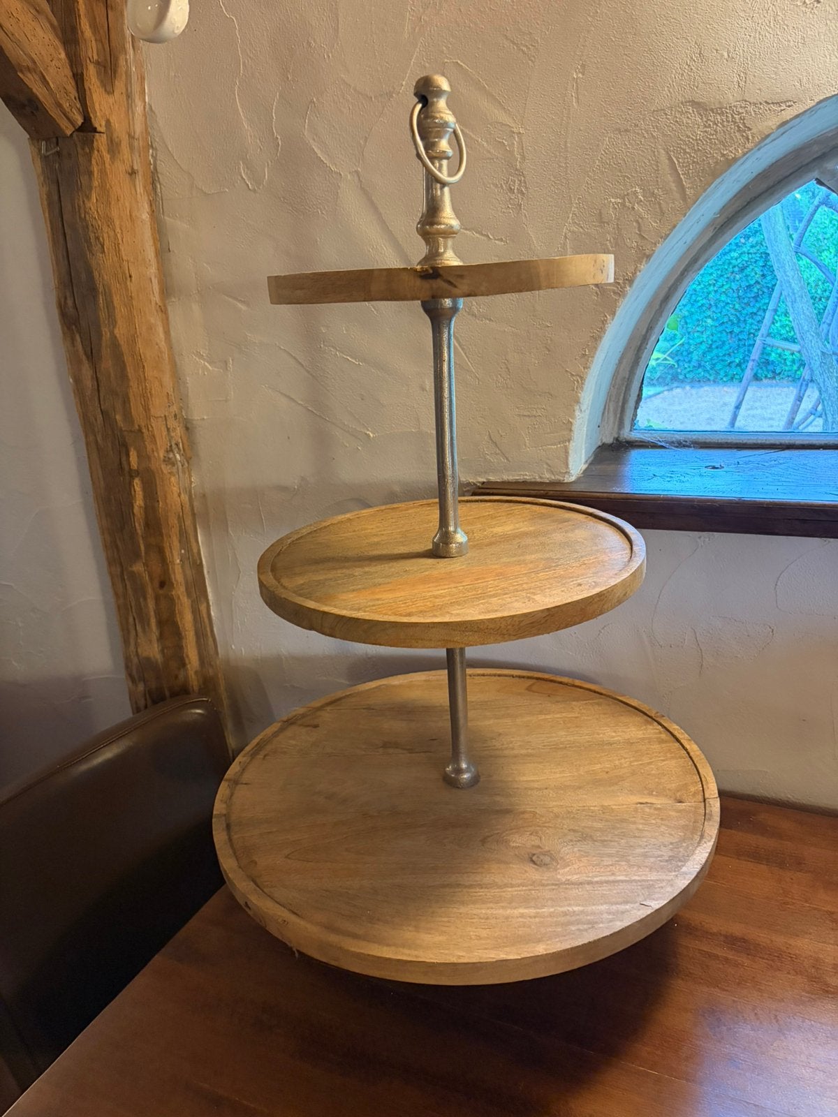 Houten etagere, Huis en Inrichting, Ophalen, Zo goed als nieuw
