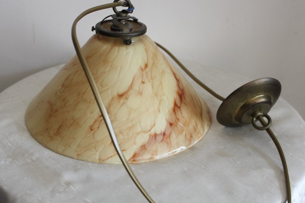 vintage art Deco stijl hanglamp 1920, Ophalen
