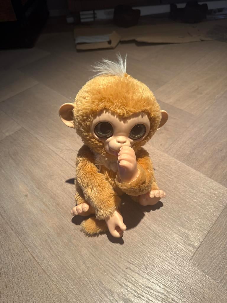 FurReal Friends aapje knuffel interactief, Ophalen of Verzenden, Zo goed als nieuw, Jongen of Meisje