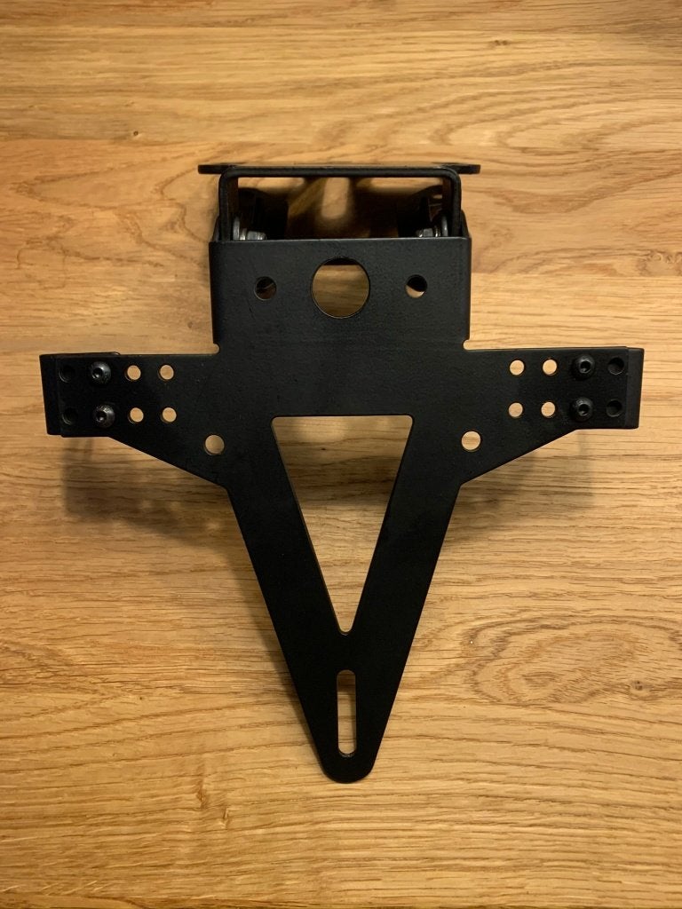Kentekenplaathouder motor universeel zwart incl LED NIEUW, Ophalen of Verzenden, Nieuw