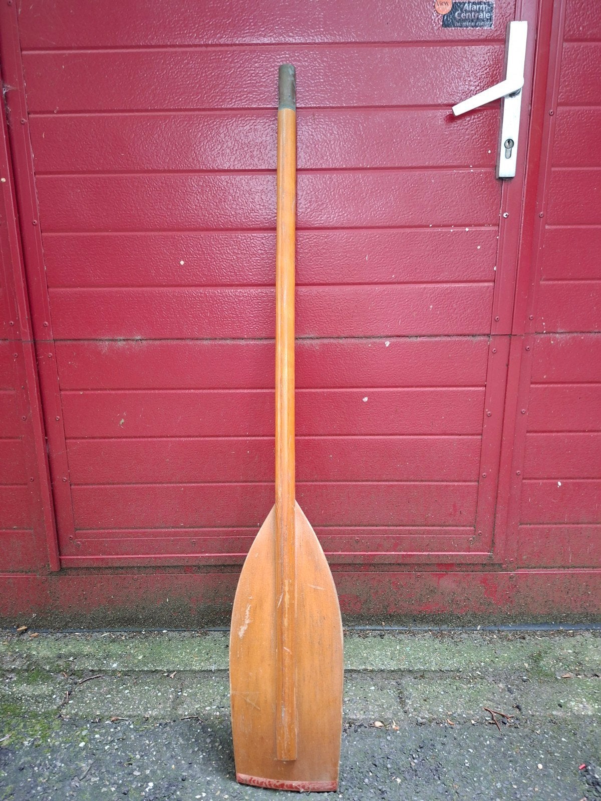 Houten peddel - 1.20 m, Watersport en Boten, Ophalen, Gebruikt, Enkelbladige peddel