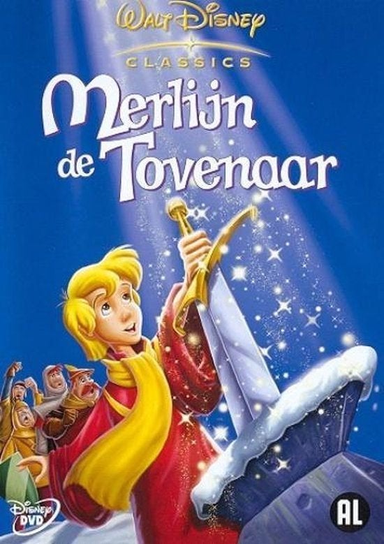 Walt Disney - Merlijn De Tovenaar, Tekenfilm, Ophalen of Verzenden, Zo goed als nieuw, Alle leeftijden