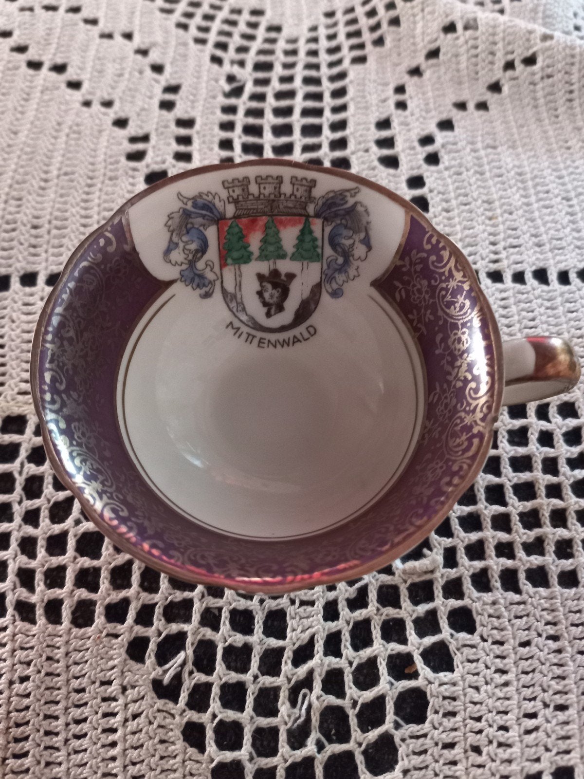 Jaren '50 Porseleinen Kopje Mittenwald - Kunst Hummel, Antiek en Kunst, Antiek | Porselein, Ophalen of Verzenden