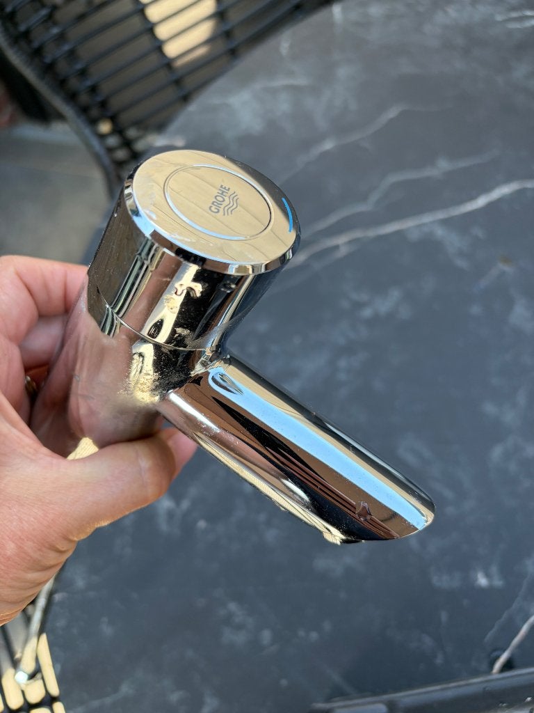 Grohe kraan toilet fontein, Verzenden, Zo goed als nieuw, Chroom, Kraan