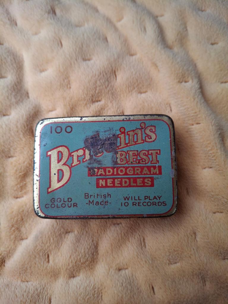 Vintage Brin's Best Radiogram Naalden Blikje - Grammofoon, Ophalen of Verzenden