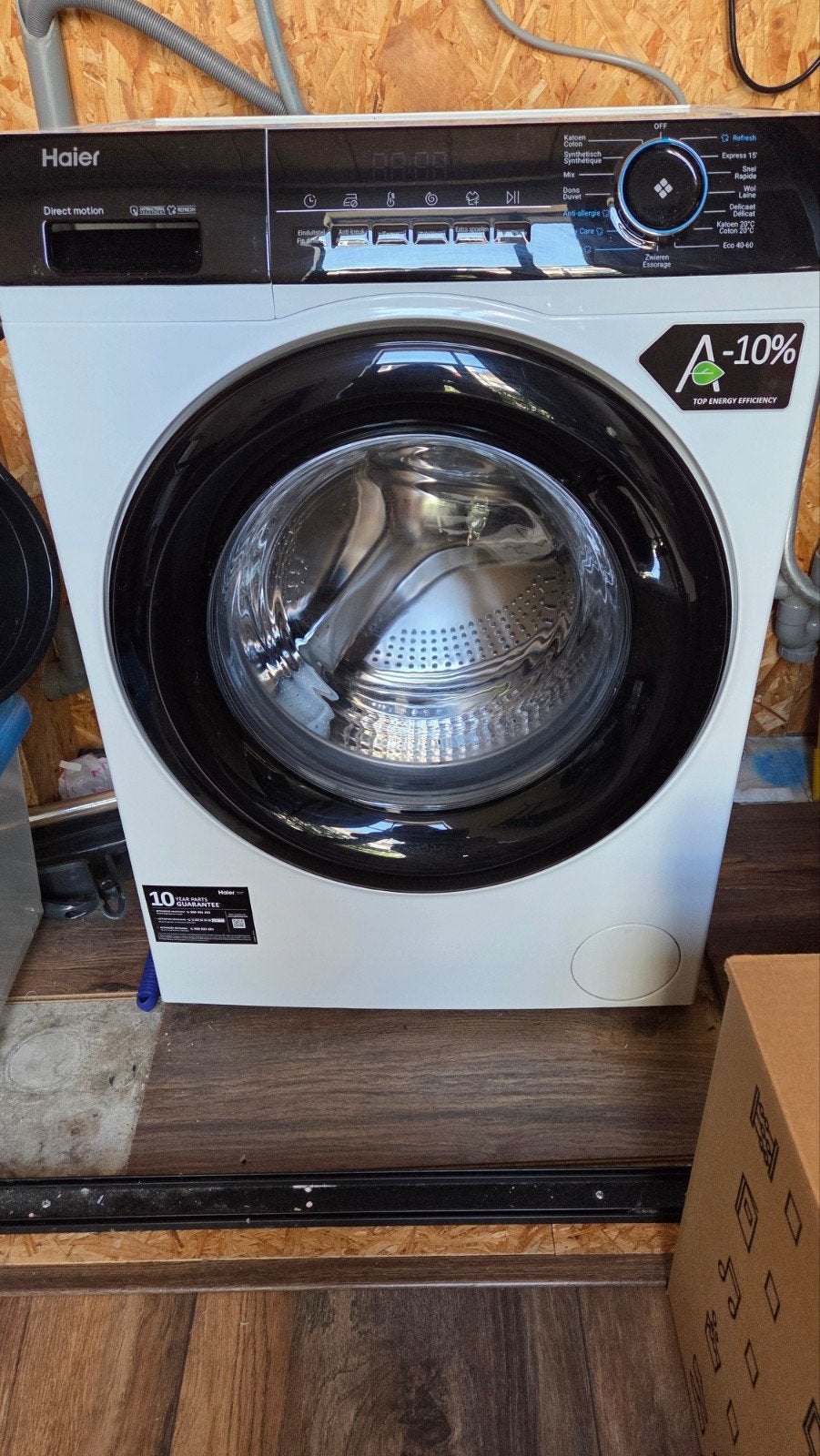 Haier HW70-B14929 Wasmachine, Witgoed en Apparatuur, Wasmachines, Gebruikt, 6 tot 8 kg, 85 tot 90 cm, 1200 tot 1600 toeren, Energieklasse A of zuiniger