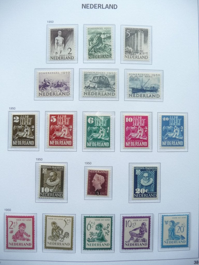 Nederland 1950, 4 Complete series jaargang 1950 postfris, Ophalen of Verzenden, Buitenland