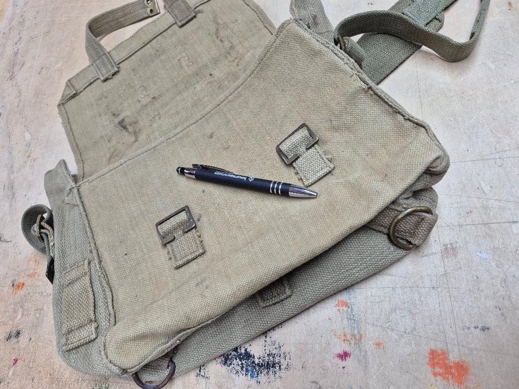 Engels WW2 Khaki pukkel tas, Ophalen of Verzenden, Landmacht, Engeland, Overige typen