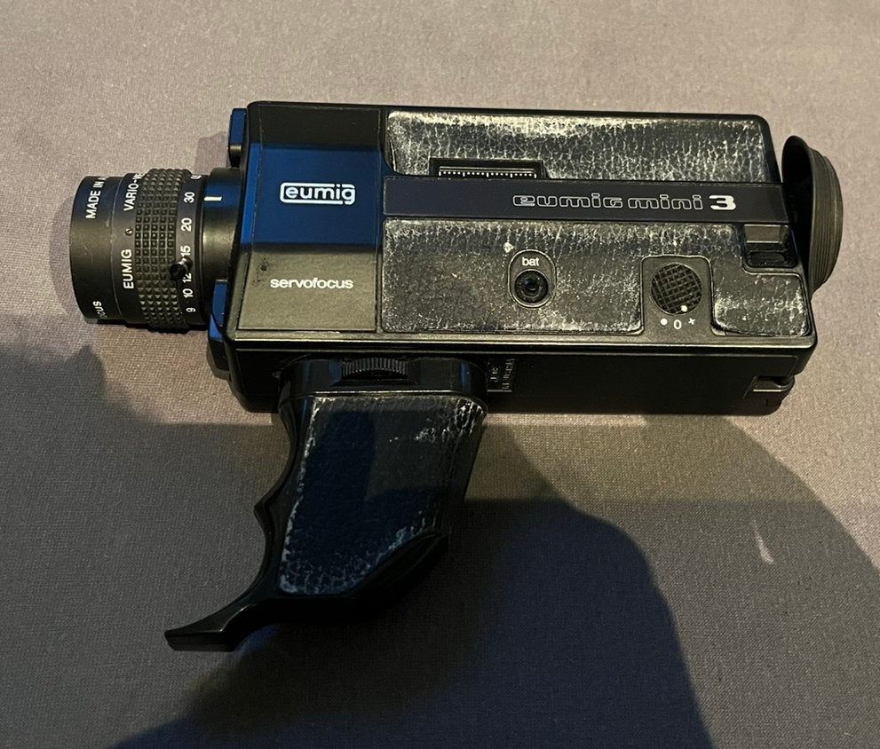 Eumig Mini 3 Servofocus Super 8 Filmcamera + orig. tasje, Ophalen of Verzenden, 8mm