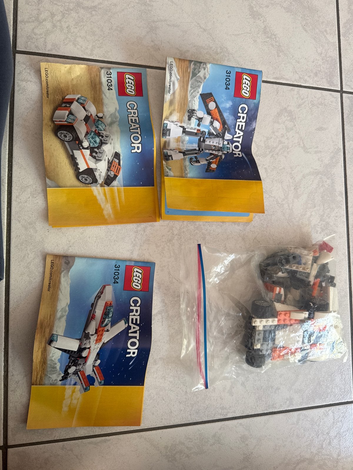 LEGO Creator 31034 Future Flyers 3-in-1 set met instructies, Ophalen, Gebruikt, Lego, Compleet