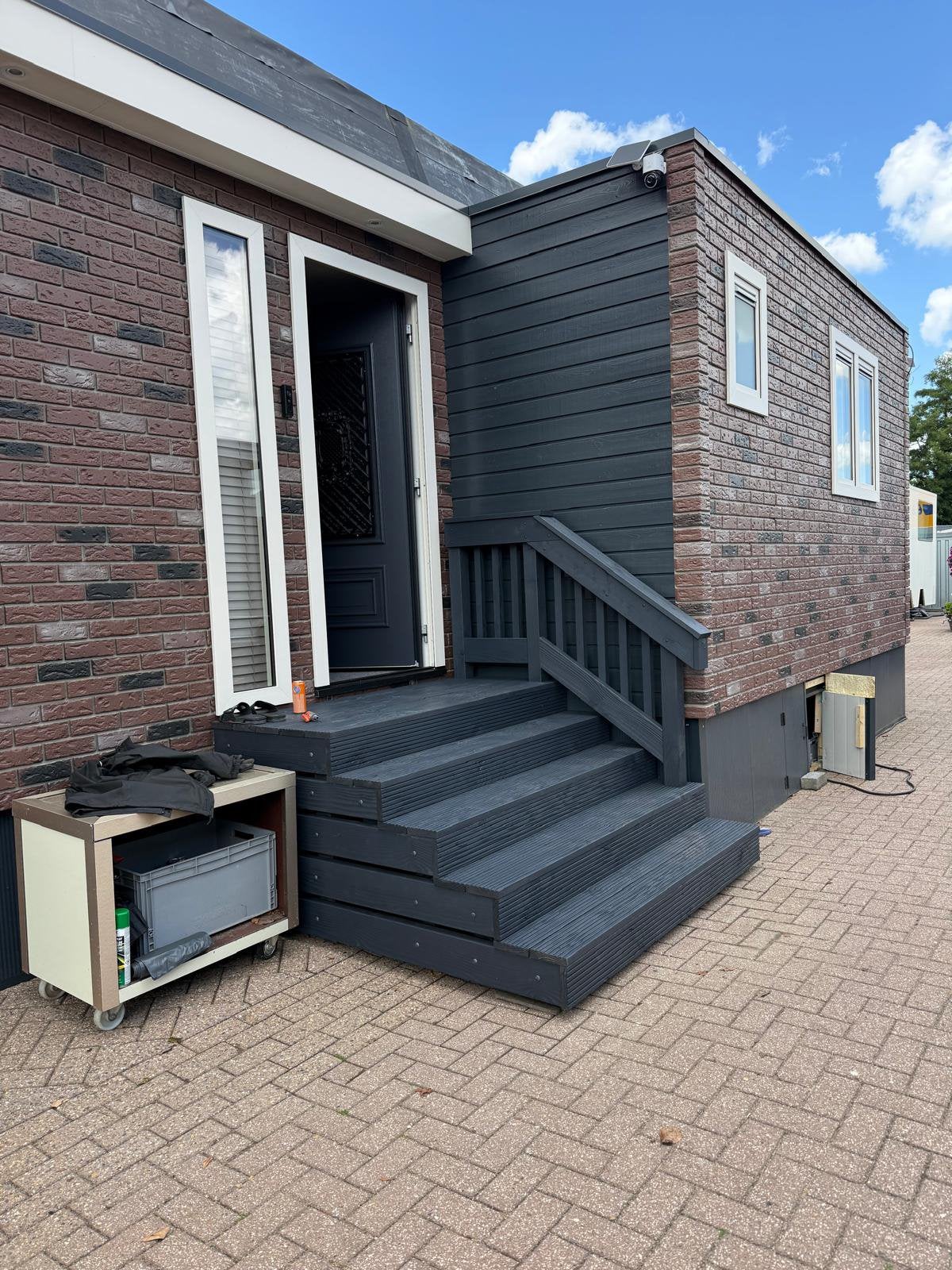 Opstap / trap / entree op maat en naar wens woonwagen chalet, Ophalen of Verzenden, Nieuw, Binnendeur, 215 cm of meer