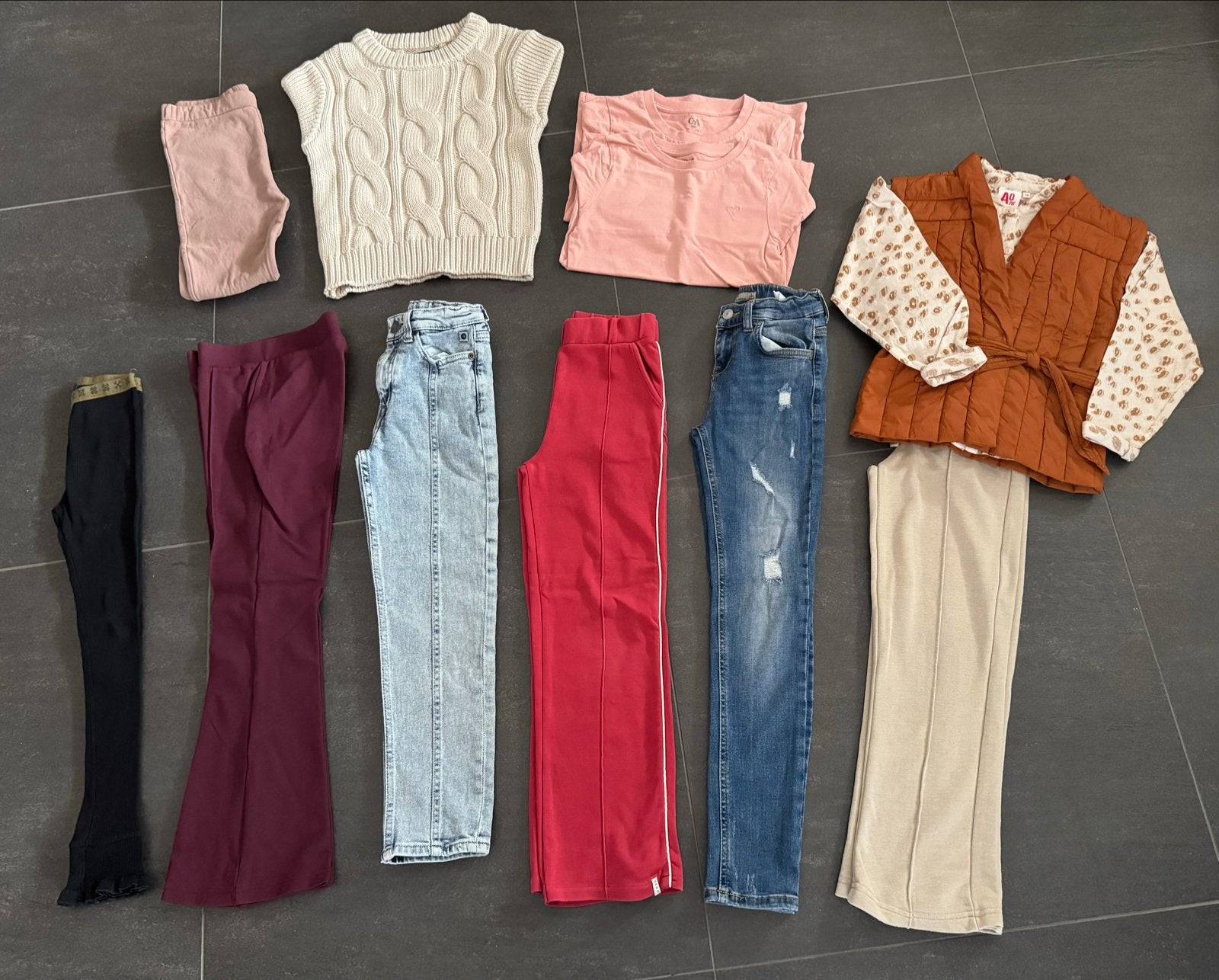 Kledingpakket voor meisjes -maat 128, Ophalen of Verzenden, Gebruikt, Meisje, Setje